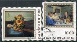 DENMARK 1996 Paintings Used.  Michel 1139-40 - Usado