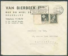 75c. Léopold III TELEFUNKEN Obl. Méc. BRUXELLES Sur Lettre Du 16-XI-1939 Vers Bruxelles -  19620 - Sonstige & Ohne Zuordnung