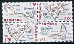 DENMARK 1995 Danish Islands Se-tenant Ex Booklet Used.  Michel 1096-99 - Usado