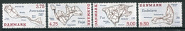 DENMARK 1995 Danish Islands  MNH / **.  Michel 1096-99 - Unused Stamps