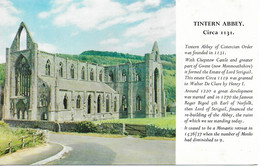 TINTERN ABBEY, MONMOUTHSHIRE, WALES. UNUSED POSTCARD   Tw2 - Monmouthshire