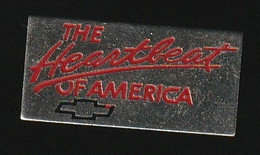 74612-Pin's.-The Heartbeat Of America Chevrolet Car Truck - Corvette