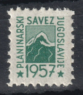 Triglav 1957 Yugoslavia Slovenia Climber Mountaineer Alpinist Member Stamp / Label Cinderella / Monte Tricorno / Terglau - Dienstmarken