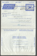 1955  "Posgeld" 6d. Air Letter  Used  To West Germany - Poste Aérienne