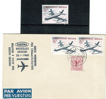 BELG.1959 1113** & FDC : " SABENA - BOEING 707 " - 1951-1960