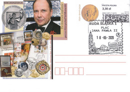 POLAND Envelo Stamp Ruda Slaska - John Paul II Square 2020 - POWA - Covers & Documents
