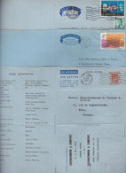 HONG KONG  5 LETTRES ET 2 ENTIERS POSTAUX COMPLETS AVEC CORRESPONDANCE - Brieven En Documenten