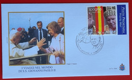 VATICANO VATIKAN VATICAN 2004 SPAGNA ESPANA SPAIN POPE JOHN PAUL II VISIT VISITA PAPA GIOVANNI PAOLO II FDC - Brieven En Documenten