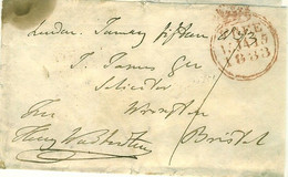 GB 1833 FREE  Front  Signed By Henry Warburton M.P For Bridport 1826-41 - ...-1840 Precursores