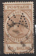 Australia South Australia  1904  SG  288  1/-d Perfin S A  Fine Used - Usati