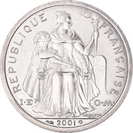 Monnaie, Nouvelle-Calédonie, 2 Francs, 2001, Paris, FDC, Aluminium, KM:14 - Nieuw-Caledonië