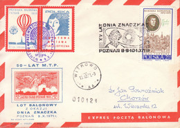 1971 Balloon Mail - Transported In A Balloon BZG STOMIL (Copernicus) 010121 - POWR - Ballons