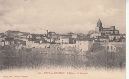 63 - PONT DU CHATEAU - PUY DE DOME - L'EGLISE - LA BRASSERIE - VOIR DEUX SCANS - Pont Du Chateau