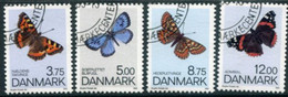 DENMARK 1993 Butterflies Used   Michel 1048-51 - Used Stamps