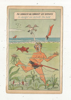 Cp , Illustrateur , Signée JEAN DE PREISSAC , Au Danger On Connait Les Braves , Humour , Pêche Sous Marine , écrite - Preissac