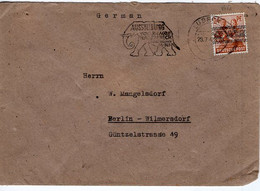 52942 - Bizone - 1948 - 24Pfg Bandaufdruck EF A Bf LUEBECK - ... 100 JAHRE HAGENBECK ... -> West-Berlin - Olifanten