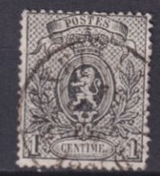 BELGIQUE - 1866 - YVERT N° 23 OBLITERE - COTE = 20 EUR. - 1866-1867 Piccolo Leone