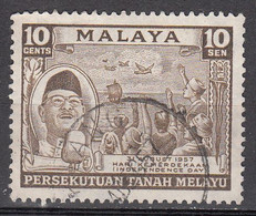 MALAYA  FEDERATION  SCOTT NO  84  USED   YEAR 1957 - Fédération De Malaya