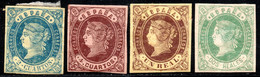 985.SPAIN.1862 ISABELLA II SC.55,56,59,60 MH - Neufs