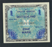 Alliierte Bes.-Gem.Ausg. Rosenbg: 201a, US-Druck Mit F, Kontrollnummer 9stellig Bankfrisch 1944 1 Mark (9810694 - 1 Mark