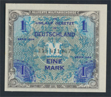 Alliierte Bes.-Gem.Ausg. Rosenbg: 201c, UdSSR-Druck Ohne F 9-stellige Kontrollnummer Bankfrisch 1944 1 Mark (9810786 - 1 Mark