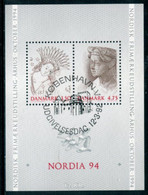 DENMARK 1992 NORDIA '94 Philatelic Exhibition Block Used   Michel Block 8 - Used Stamps