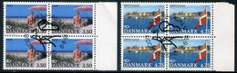 DENMARK 1991 Tourism. Blocks Of 4 Used.   Michel 1003-04 - Used Stamps