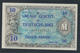 Alliierte Bes.-Gem.Ausg. Rosenbg: 203c, UdSSR-Druck Ohne F 9-stellige Kontrollnummer Bankfrisch 1944 10 Mark (9810690 - 10 Mark