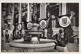 53062 - Deutsches Reich - 1936 - AnsKte "Olympiabrunnen Vor Dem Rathaus", Ungebraucht - Olympische Spiele