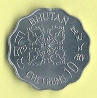 M019 - BHUTAN - 10 CHETRUMS 1975 - Bhutan