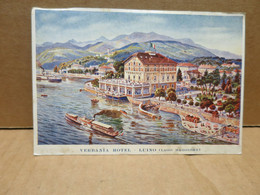LUINO (Italie) Lago Maggiore Carte Illustrée Verbania Hotel - Luino