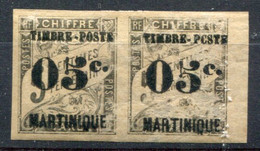 Martinique         19 *  Paire Avec Variété Sur Le Timbre De Droite (c Aulieu De O Dans Poste) Rare - Ungebraucht