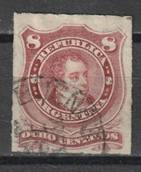 ARGENTINA - 1877 Imperforated 8c Red - Corrientes (1856-1880)