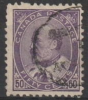 CANADA - 1903 King Edward VII 50c Violet - Used Stamps