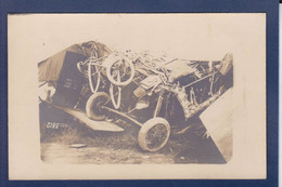 CPA Aviation Accident Carte Photo Non Circulé Militaria WWI Guerre War - Unfälle