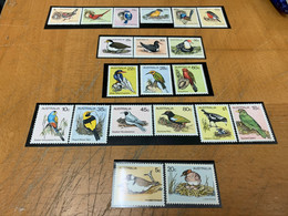 Birds Long Set Australia From Hong Kong MNH - Cartas & Documentos