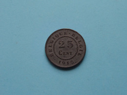 25 Cent 1915 FR/VL > KM 82 ( For Detail See Scans ) > ( Uncleaned Coin ) ! - 25 Cent