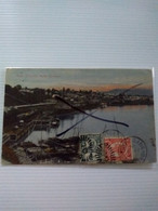 Queensland.2/2/1910.postcard.brisbane Coaling Industry.pier.pretty Stamps.&cancel.rare Destine Argentina.better Conditio - Storia Postale