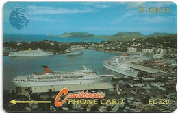 St. Lucia - C&W (GPT) - Cruiseship Harbour - 13CSLC - 1994, 30.000ex, Used - Saint Lucia