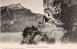 SUISSE,SCHWEIZ,SVIZZERA,SWITZERLAND,HELVETIA,SWISS,URI,SCHWYZ,FLUELEN,AXENSTRASSE,1900,RARE - Flüelen