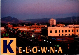 Canada Kelowna Bernard Avenue Looking East At Dusk 1998 - Kelowna