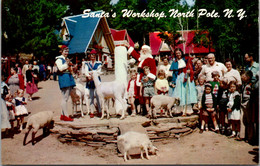 New York Adirondacks North Pole Santa's Woorkshop Santa And His Helpers - Adirondack