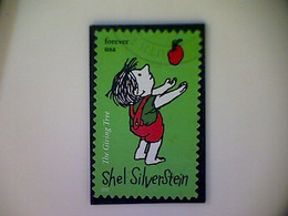 United States, Scott #5683, Used(o), 2022, Silverstein, Forever (58¢), Lime Green - Used Stamps