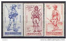 Détail De La Série Défense De L'Empire ** Indochine N° 219 à 221 - 1941 Défense De L'Empire