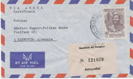 PARAGUAY 1970 100. Todestag Von Marschall Francisco S. López 40 G. Sehr Selt EF A. Kab.R-Lupo-Bf "ASUNCION - HANNOVER" - Paraguay