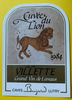 19752 - Signe Du Zodiaque Cuvée Du Lion 1984 Villette - Lions