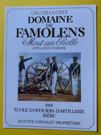 19756 - Domaine De Famolens 1988 Ecole D'Officiers D'Artillerie Bière - Militaire