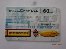 CARTE ACCES INTERNET PASS CARD 60 MN PASSMAN - Autres & Non Classés