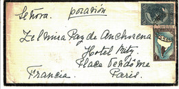 1948 - Lettre D'Argentine Pour Paris - Tp N° 424 + 454 - Brieven En Documenten