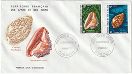 Env. FDC - Territoire Français Des Afars Et Des Issas (TFAI) - Coquillages (08-03-1972) - Autres & Non Classés